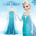 Costume de cosplay pour femme adulte congelé Elsa Princess Dress